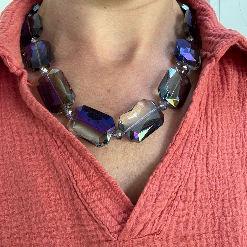 Iridescent Statement Necklace